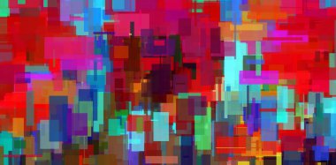 Modern Soyut, Renkli Geometrik Şekiller