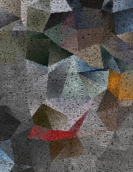 Abstração Colorida Geométrica Palavras — Fotografia de Stock