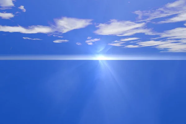 Небо Вода Візуалізація — стокове фото