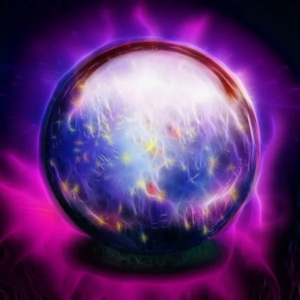Crystal Ball Art Rendering — Stock Photo, Image
