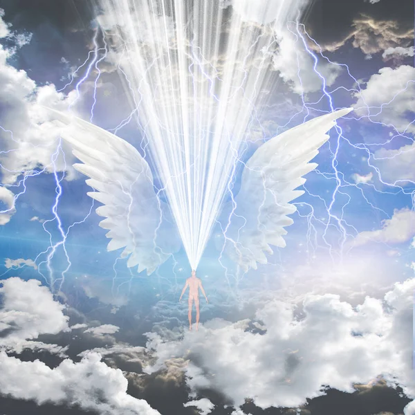 Angelic Being Light Rendering — Stock Photo, Image