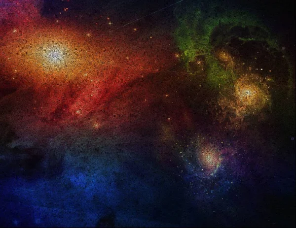 Картина Глубоком Космосе Рендеринг — стоковое фото