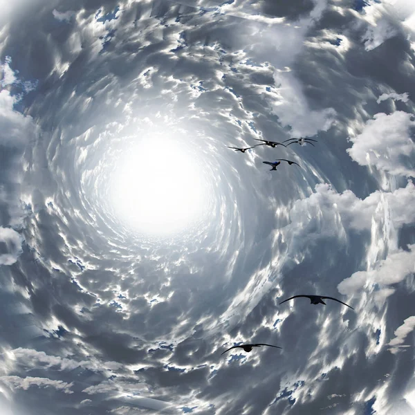 Bulut Tüneli Görüntüleme — Stok fotoğraf