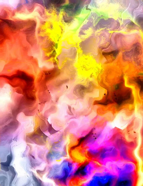 Swirling Color Abstract Rendering — Stock Photo, Image