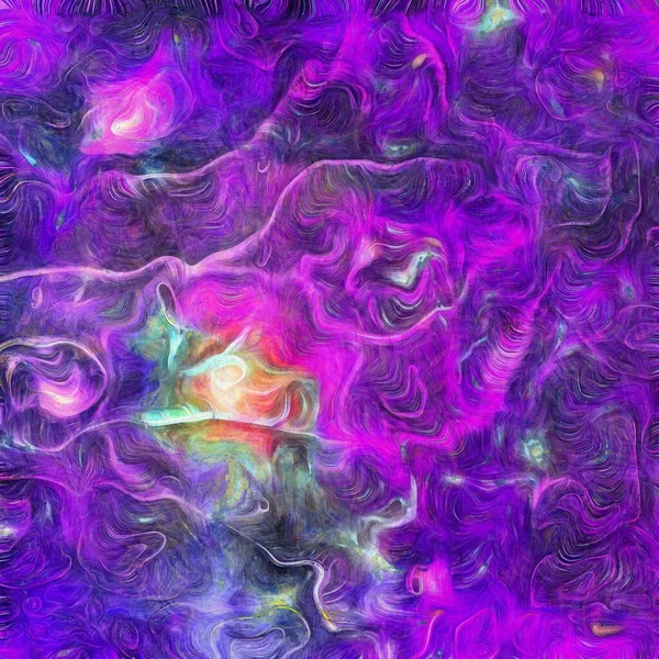 Абстрактний Живопис Фіолетових Кольорах — стокове фото