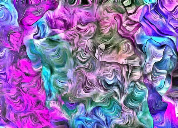 Swirling Color Abstract Rendering — Stock Photo, Image