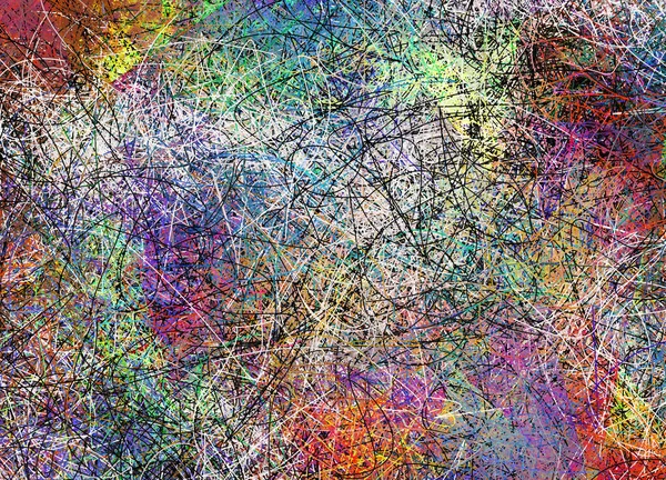 Chaotic Abstract Background Rendering — Stock Photo, Image