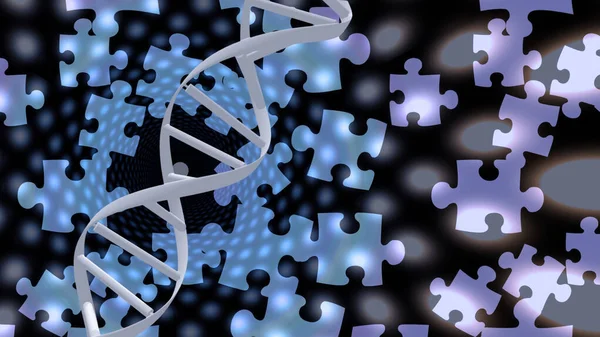 Dna Molecule Formulas Biochemistry — Stock Photo, Image