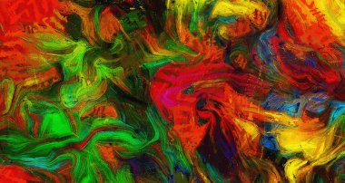 Renkli soyut resim. 3B görüntüleme