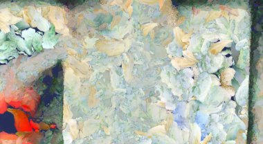 Sessiz Soyut Boyama. 3B görüntüleme