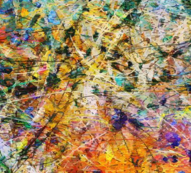 Renkli soyut resim. 3B görüntüleme