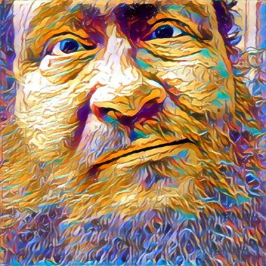 Dijital İllüstrasyon. Sakallı adam