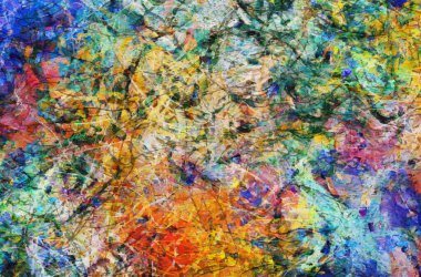Renkli soyut resim. 3B görüntüleme