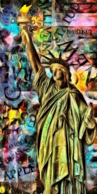 Özgürlük Anıtı. 3B görüntüleme