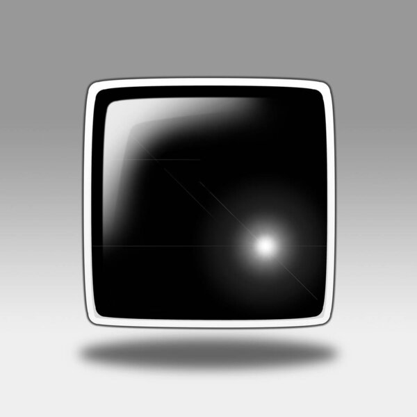 Navigation Button. 3D rendering