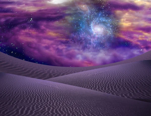 Cosmic Landscape. Sands of Erudin. 3D rendering