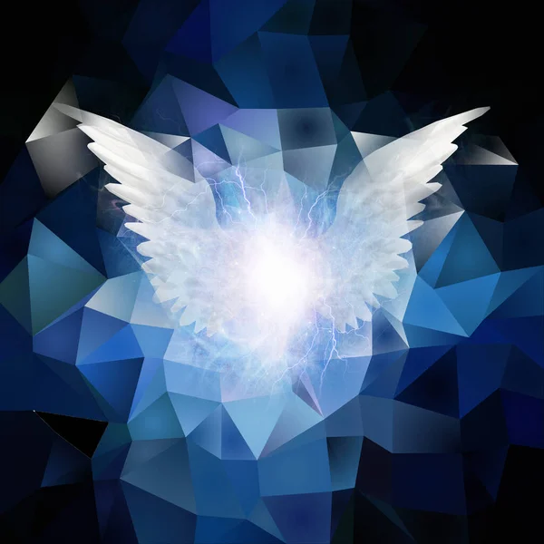 Angel Winged Abstract Renderização — Fotografia de Stock