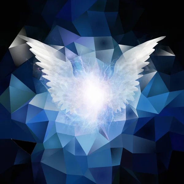 Angel Winged Astratto Rendering — Foto Stock