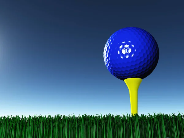 ゴルフの日だ 3Dレンダリング — ストック写真