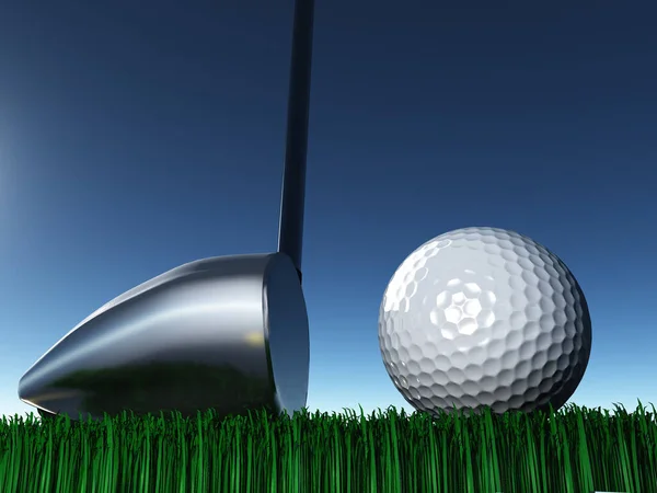 Golf Day Rendering — Stockfoto