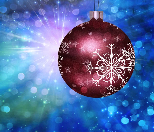 Christmas Tree Ball Illustration Rendering — Stock Photo, Image