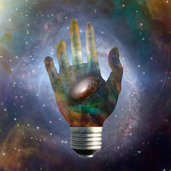 Cosmic Light Bulb Stars — Stock Photo, Image