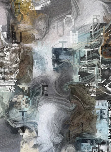 Blandade Känslor Abstrakt Målning Rendering — Stockfoto