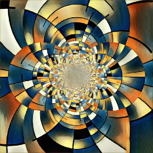 Beautiful Abstract Circles Fractal Background — Fotografia de Stock