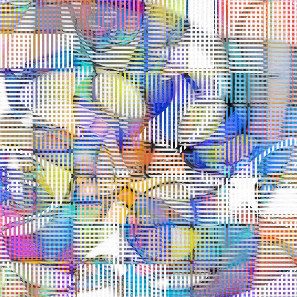 Digitaler Abstrakter Fraktaler Hintergrund — Stockfoto