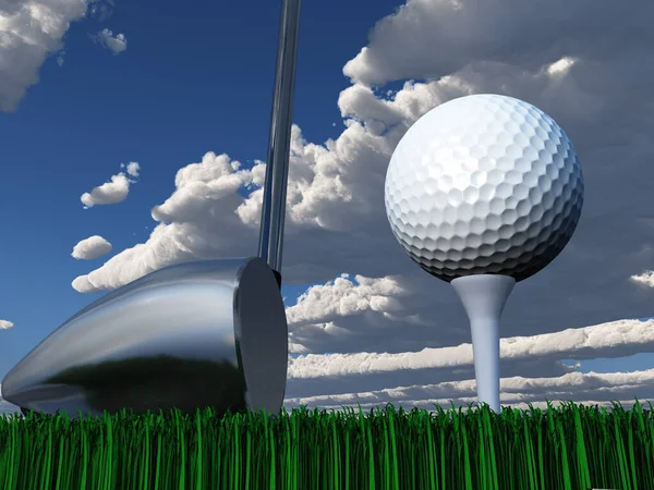 Golf Day Rendering — Fotografia de Stock