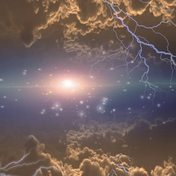 Abstrakt Universum Rymden Himmel Galax Konst Bakgrund För Kopia Utrymme — Stockfoto