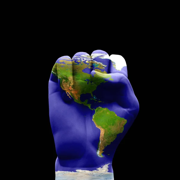 Americas Fist Hand Sign Rendering — Foto Stock