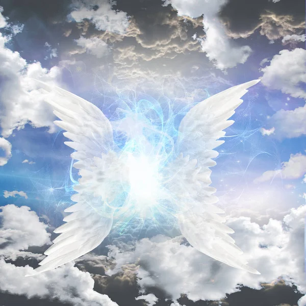 天使被蒙蔽了3D渲染 — 图库照片