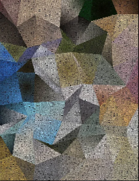 Patrón Geométrico Colorido Con Texto — Foto de Stock