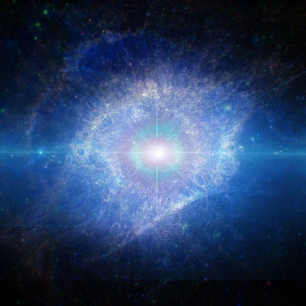 Supernova Galáxia Forma Olho — Fotografia de Stock