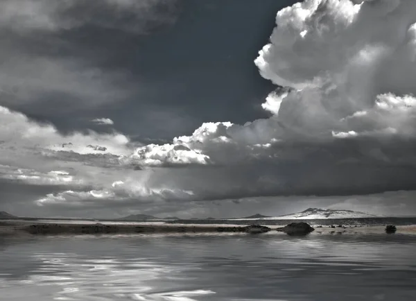 Novo México Eua Paisagem Com Nuvens Dramáticas — Fotografia de Stock
