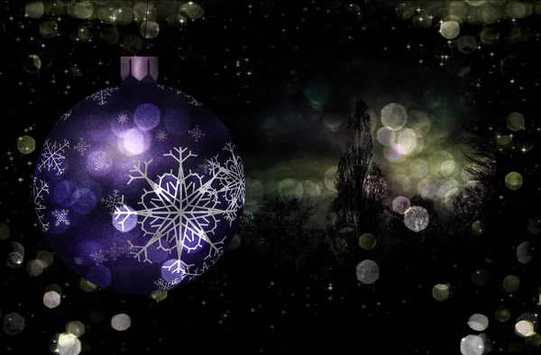 Christmas Tree Ball Illustration Rendering — Stock Photo, Image