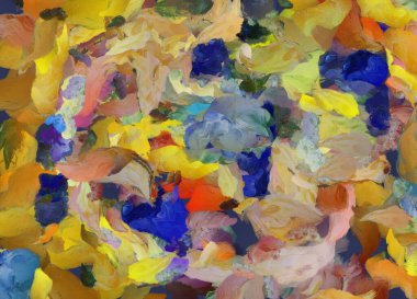 Renkli soyut resim. 3B görüntüleme