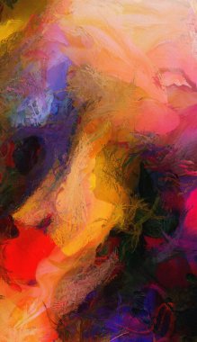 Renkli soyut resim. 3B görüntüleme