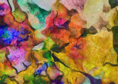 Renkli soyut resim. 3B görüntüleme