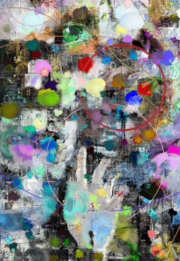 Soyut resim. Düşünce Elementleri