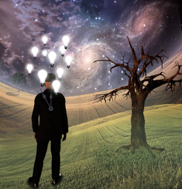 Symbolic Illustration 3d render 