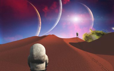 Başka bir gezegendeki astronotlar