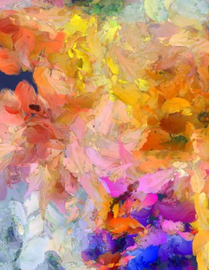 Renkli soyut resim. 3B görüntüleme