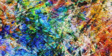 Renkli soyut resim. 3B görüntüleme