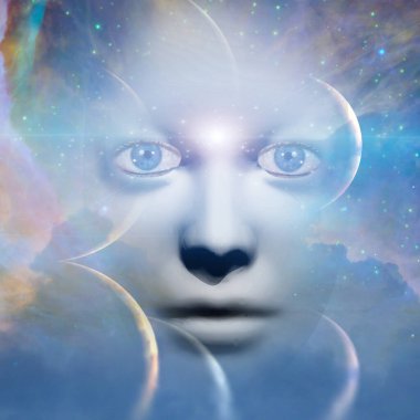 Alan arkaplanlı insan yüzü