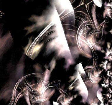 Soyut Resimli Arkaplan. 3B görüntüleme