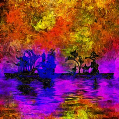 arkaplan için yaratıcı canlı soyut kompozisyon