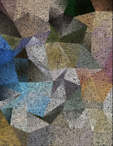 Colorful Geometric Pattern Text — Stock Photo, Image