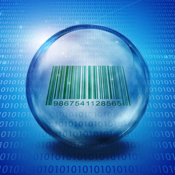 Barcode Binary Code Rendering — Stock Photo, Image